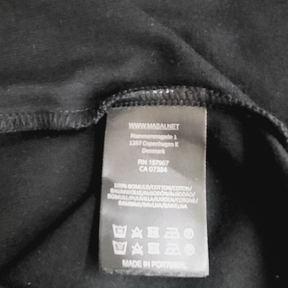 Masai‎ Copenhagen Nenala Dress 2XL Black Beige Stripe Colorblock  Knit Shift - Picture 8 of 12